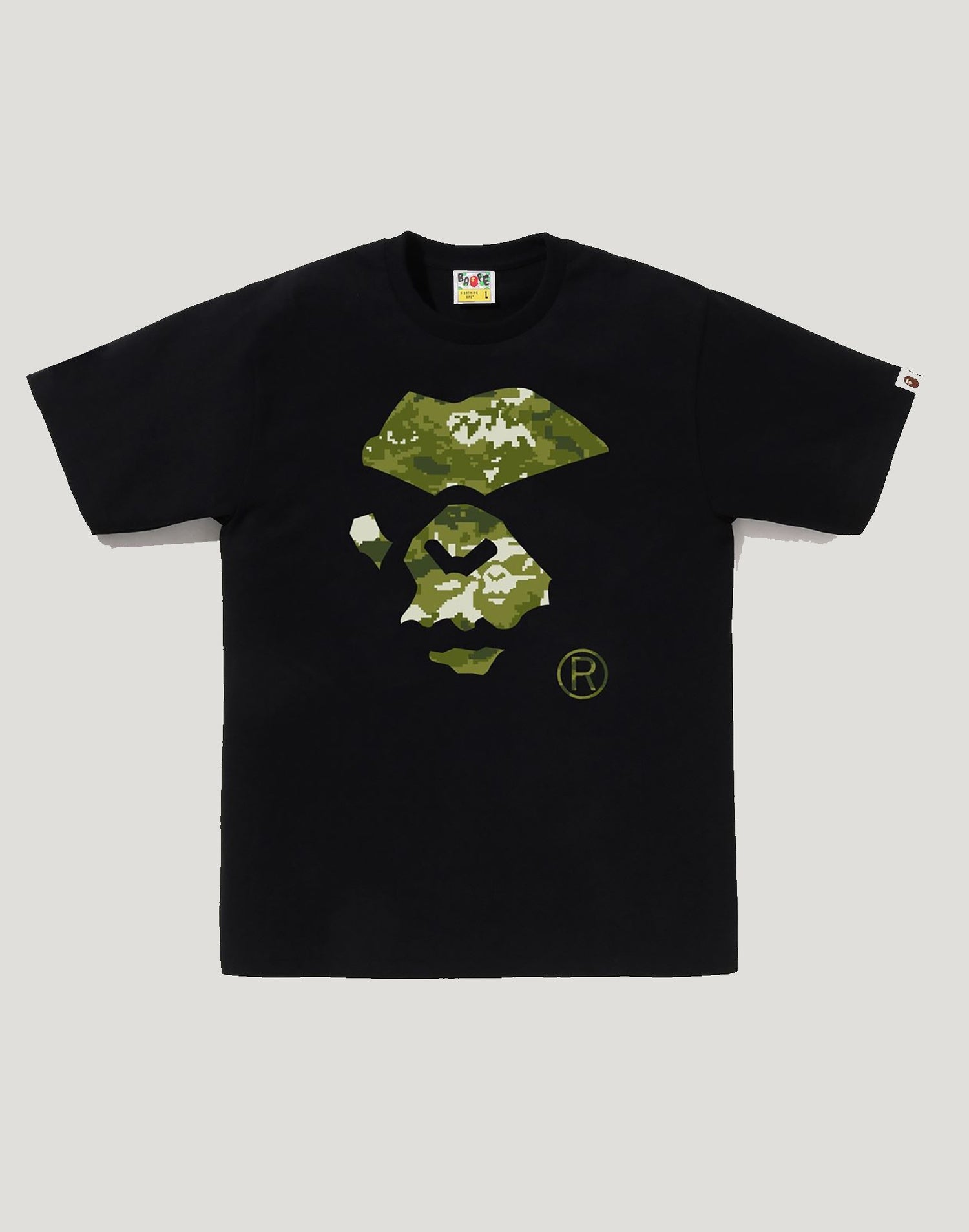 MULTI PIXEL CAMO MAD APE FACE TEE MENS
