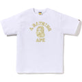 JAPANESE INDIGO ART CAMO COLLEGE TEE MENS