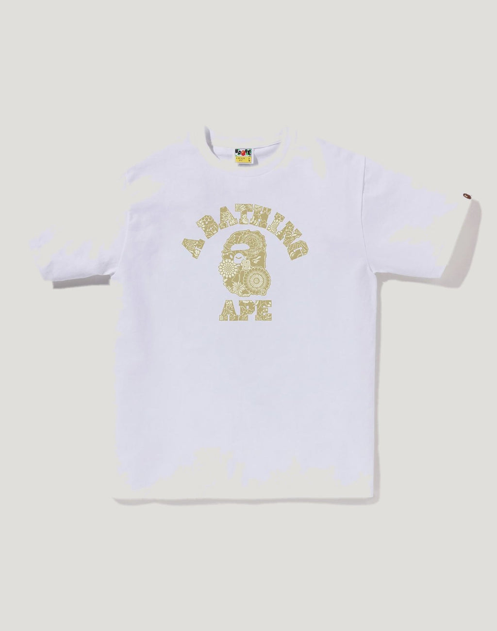 JAPANESE INDIGO ART CAMO COLLEGE TEE MENS