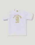 JAPANESE INDIGO ART CAMO COLLEGE TEE MENS