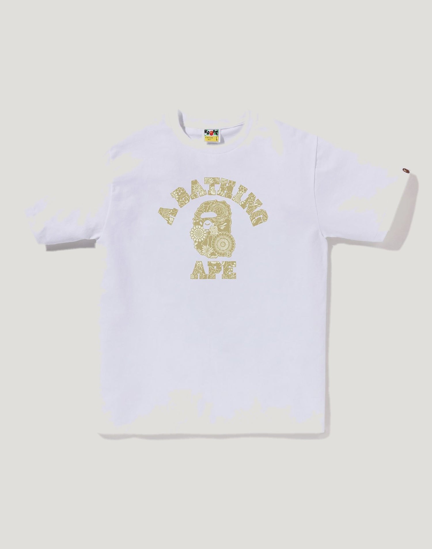 JAPANESE INDIGO ART CAMO COLLEGE TEE MENS