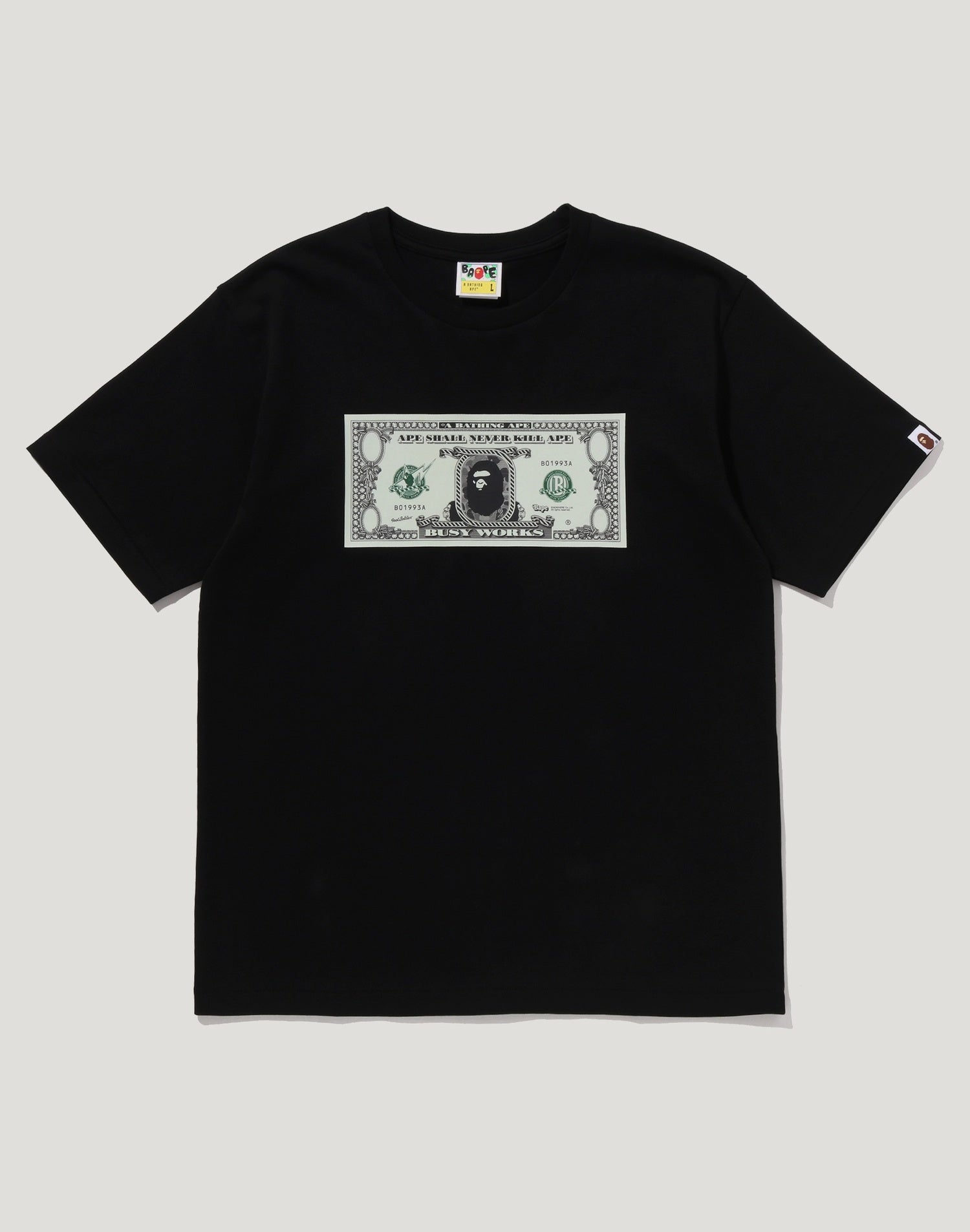 BAPE BANKNOTE TEE MENS