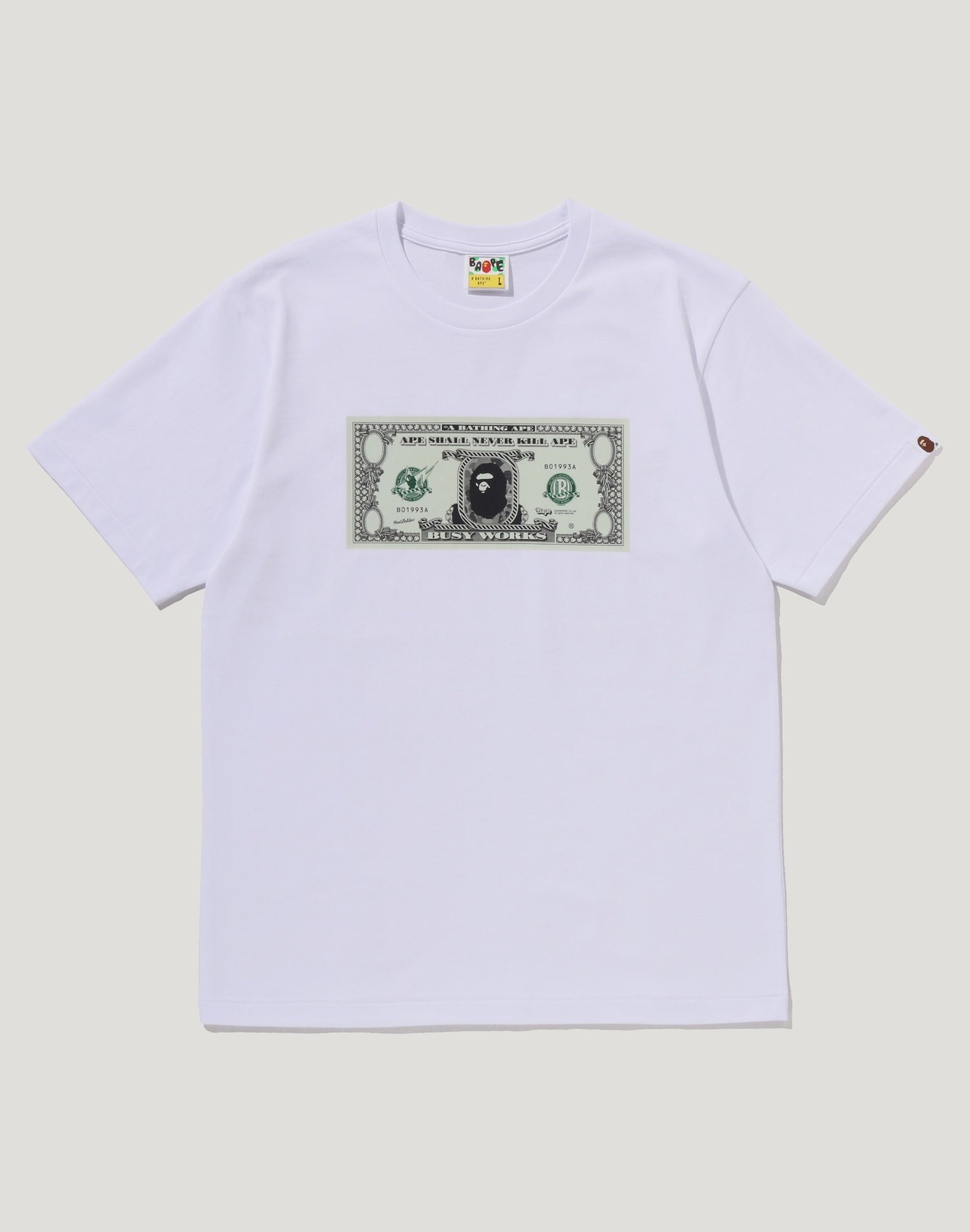 BAPE BANKNOTE TEE MENS