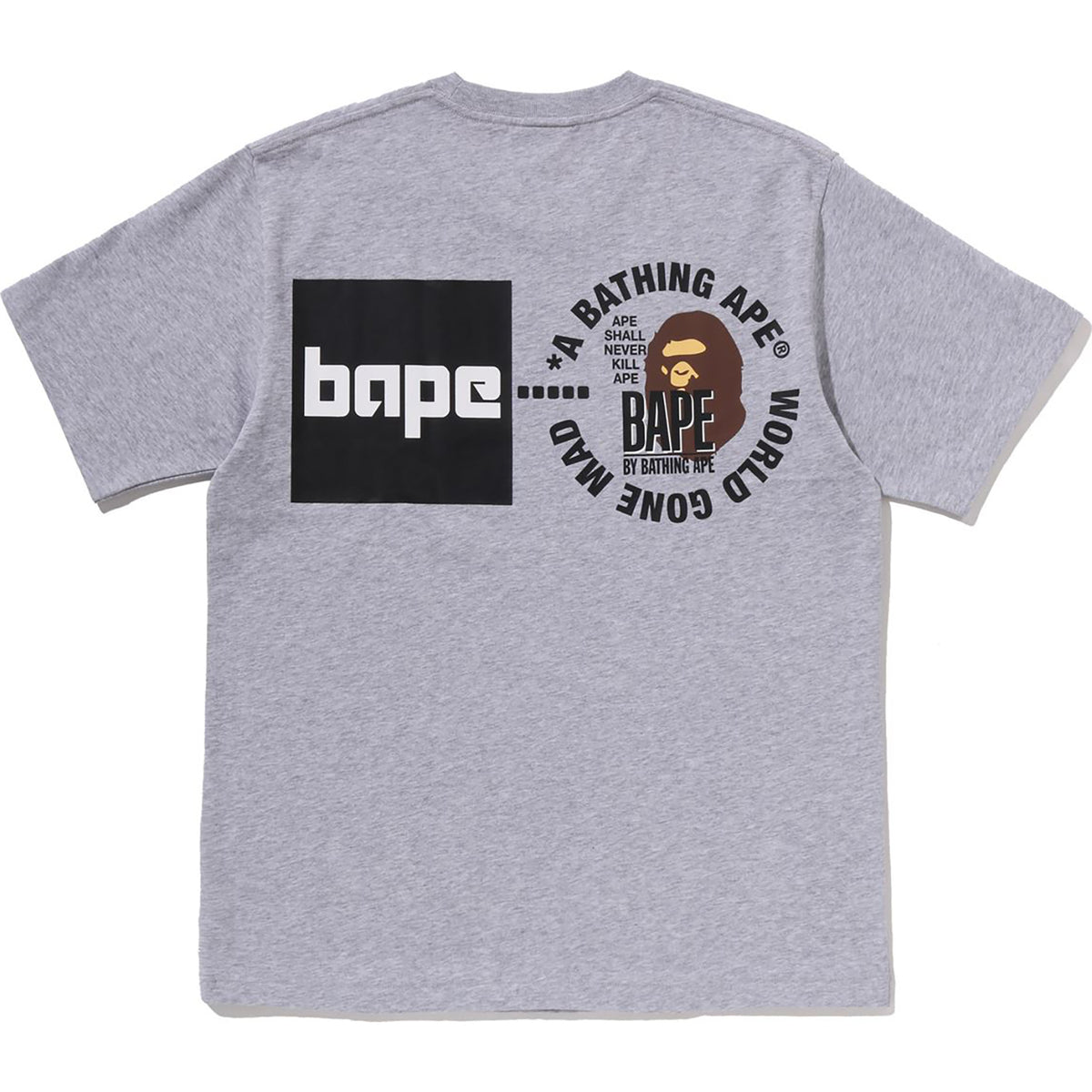 A BATHING APE LOGO TEE MENS