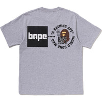 A BATHING APE LOGO TEE MENS