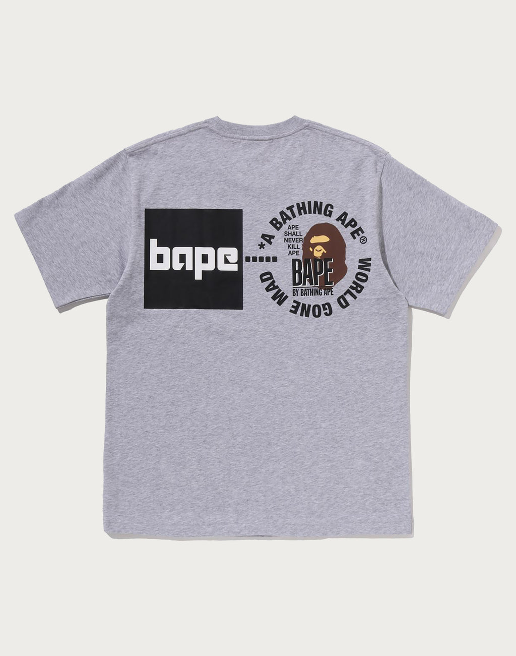 A BATHING APE LOGO TEE MENS
