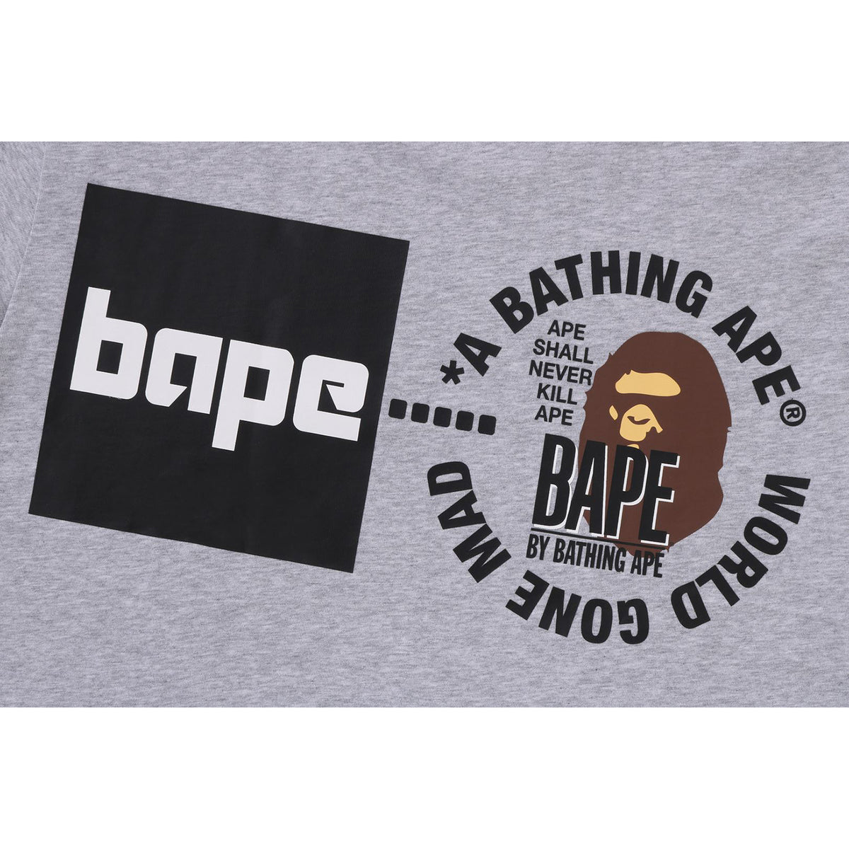 A BATHING APE LOGO TEE MENS