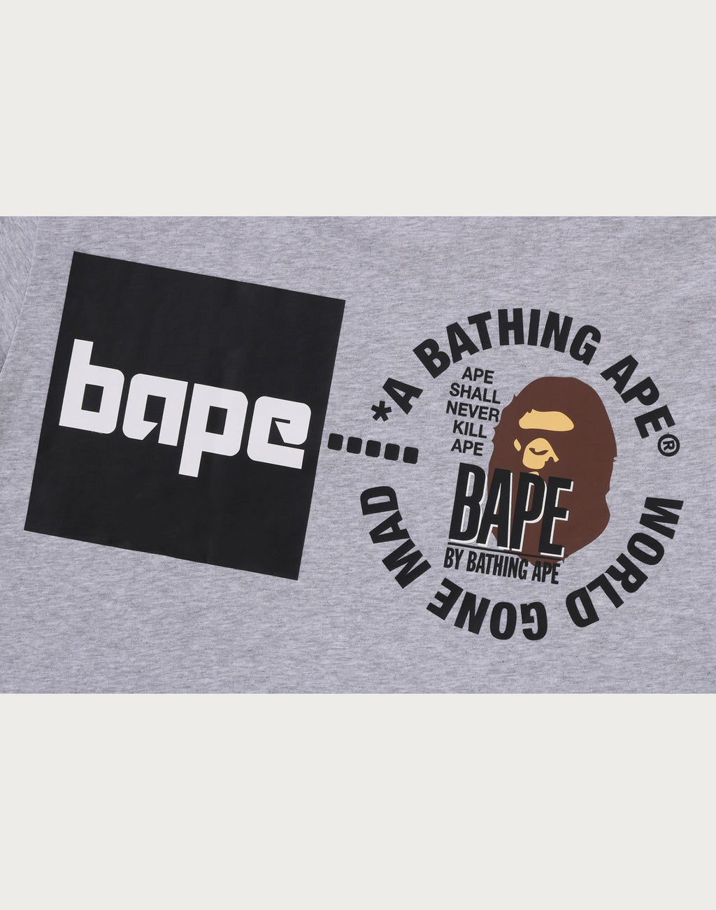 A BATHING APE LOGO TEE MENS