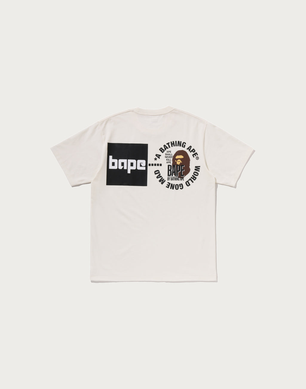 A BATHING APE LOGO TEE MENS