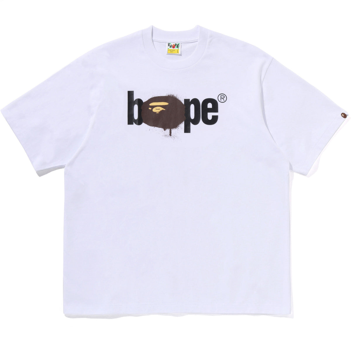 GRAFFITI BAPE LOGO RELAXED FIT TEE TEE MENS