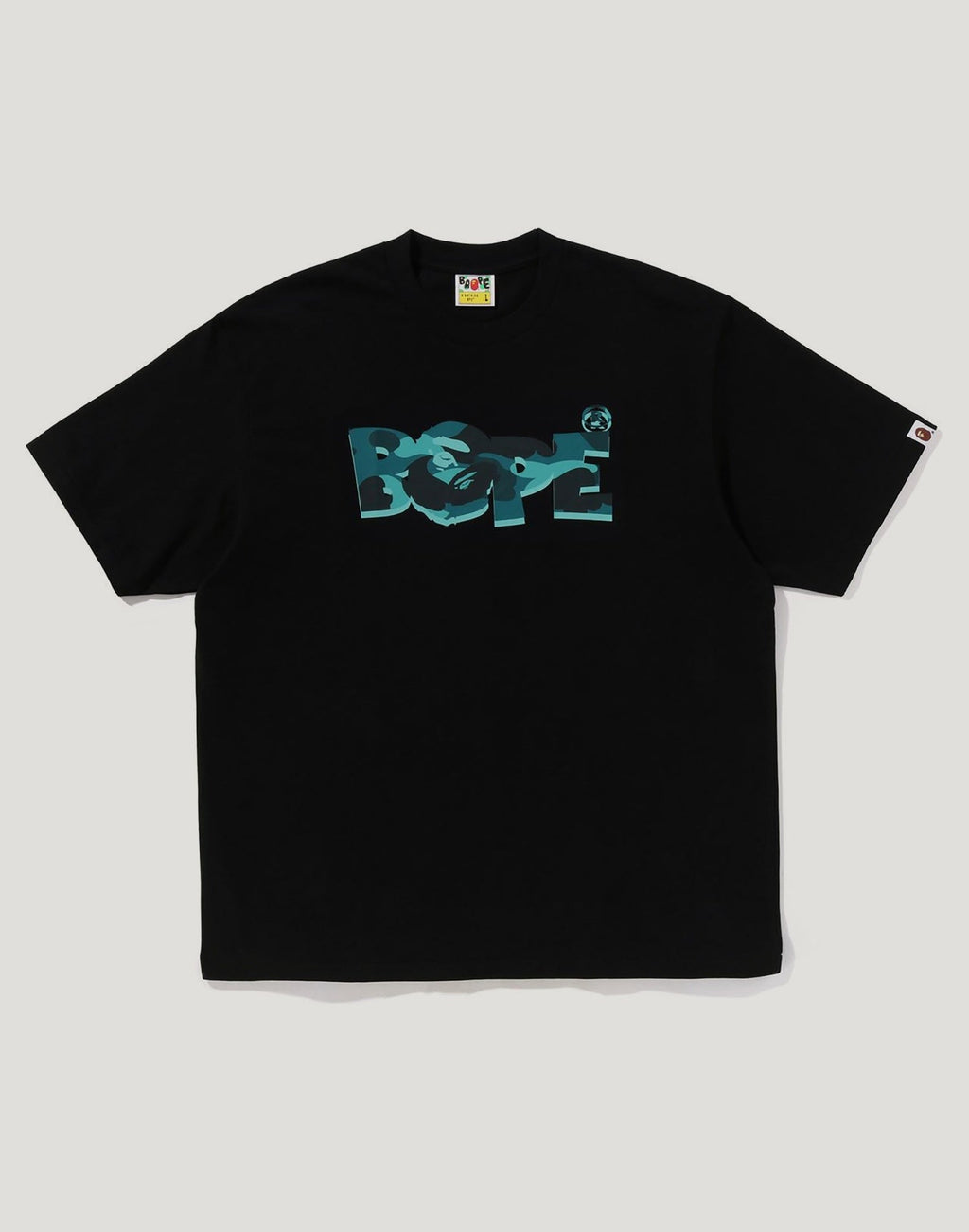 COLOR CAMO BAPE LOGO RELAXED FIT TEE MENS