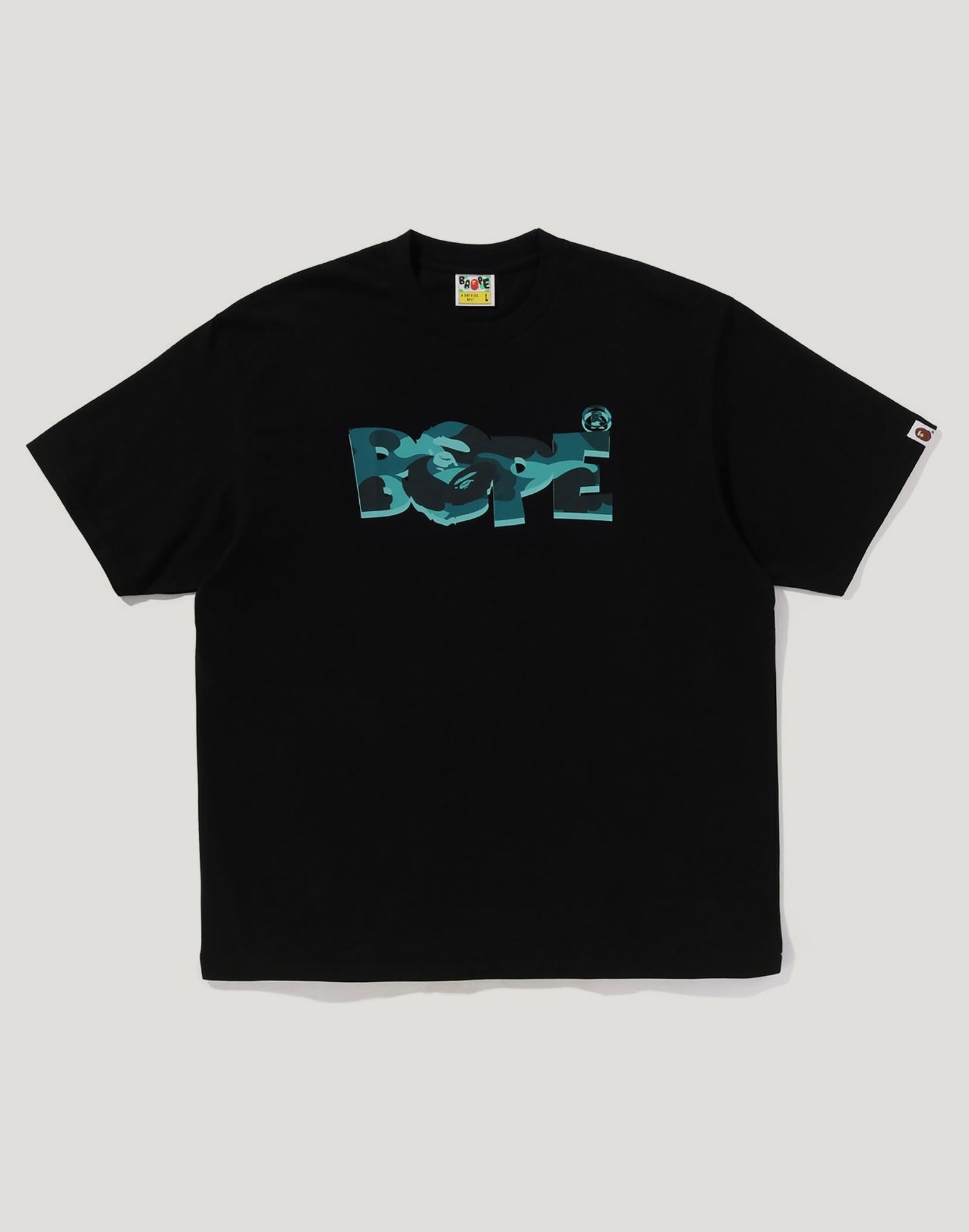 COLOR CAMO BAPE LOGO RELAXED FIT TEE MENS