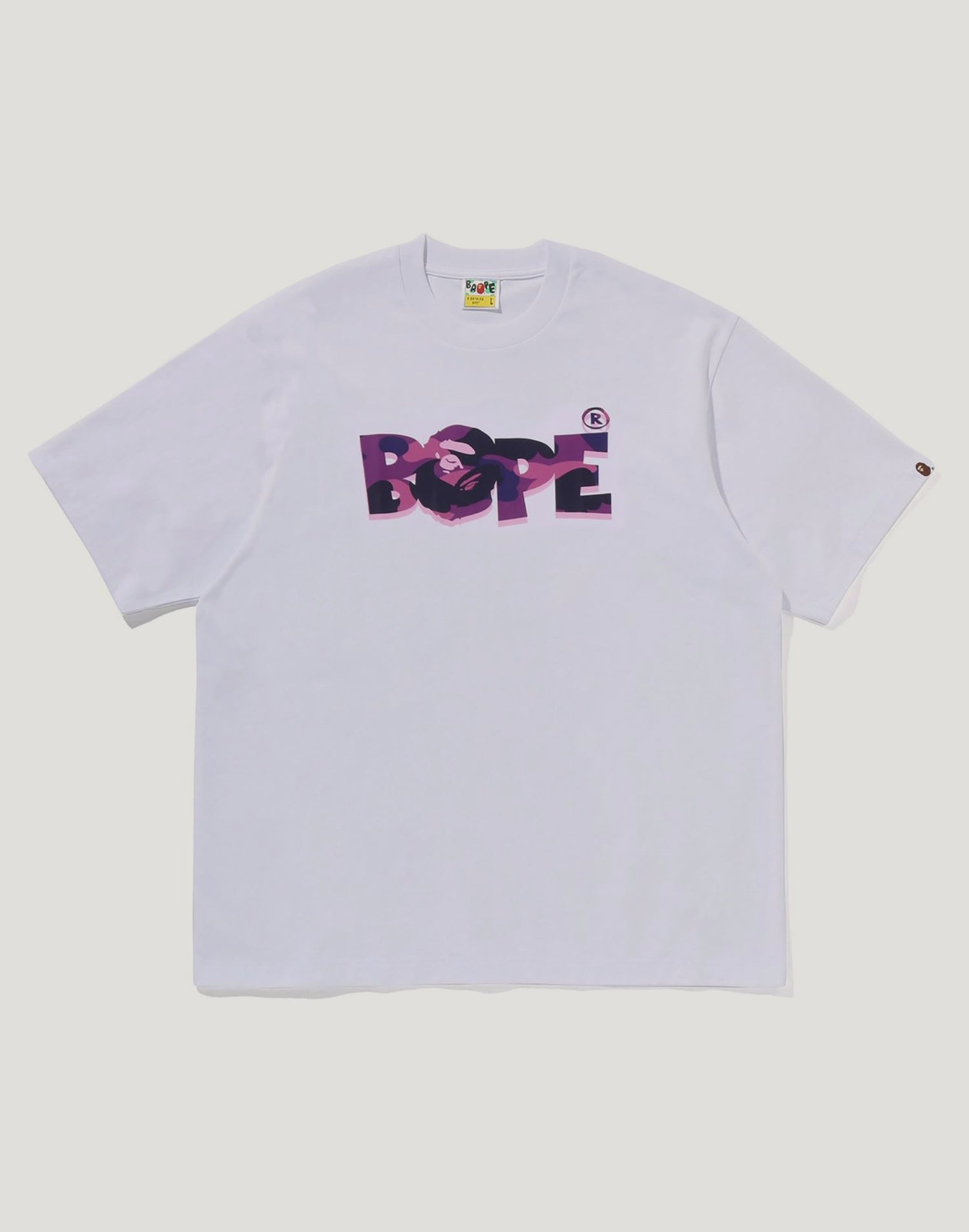 COLOR CAMO BAPE LOGO RELAXED FIT TEE MENS