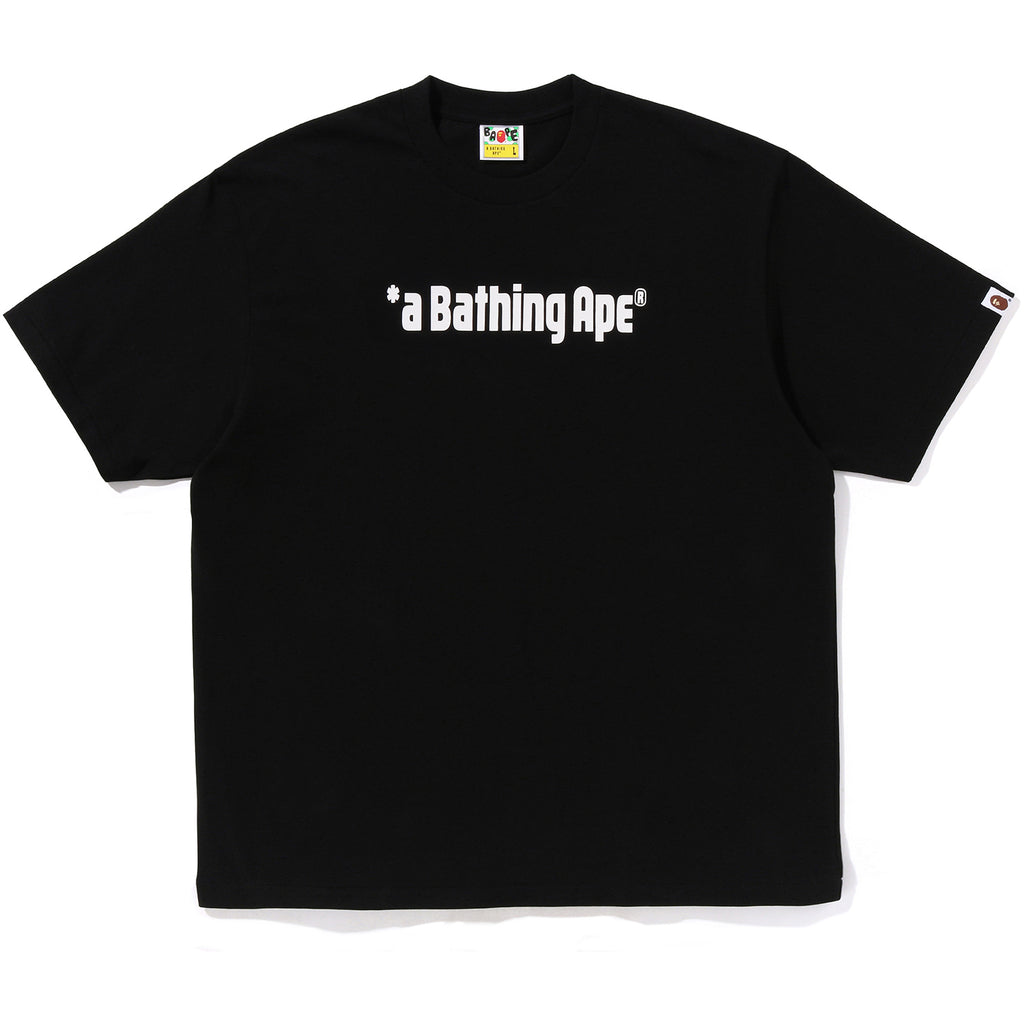 A BATHING APE LOGO RELAXED FIT TEE MENS