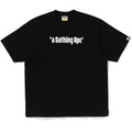 A BATHING APE LOGO RELAXED FIT TEE MENS