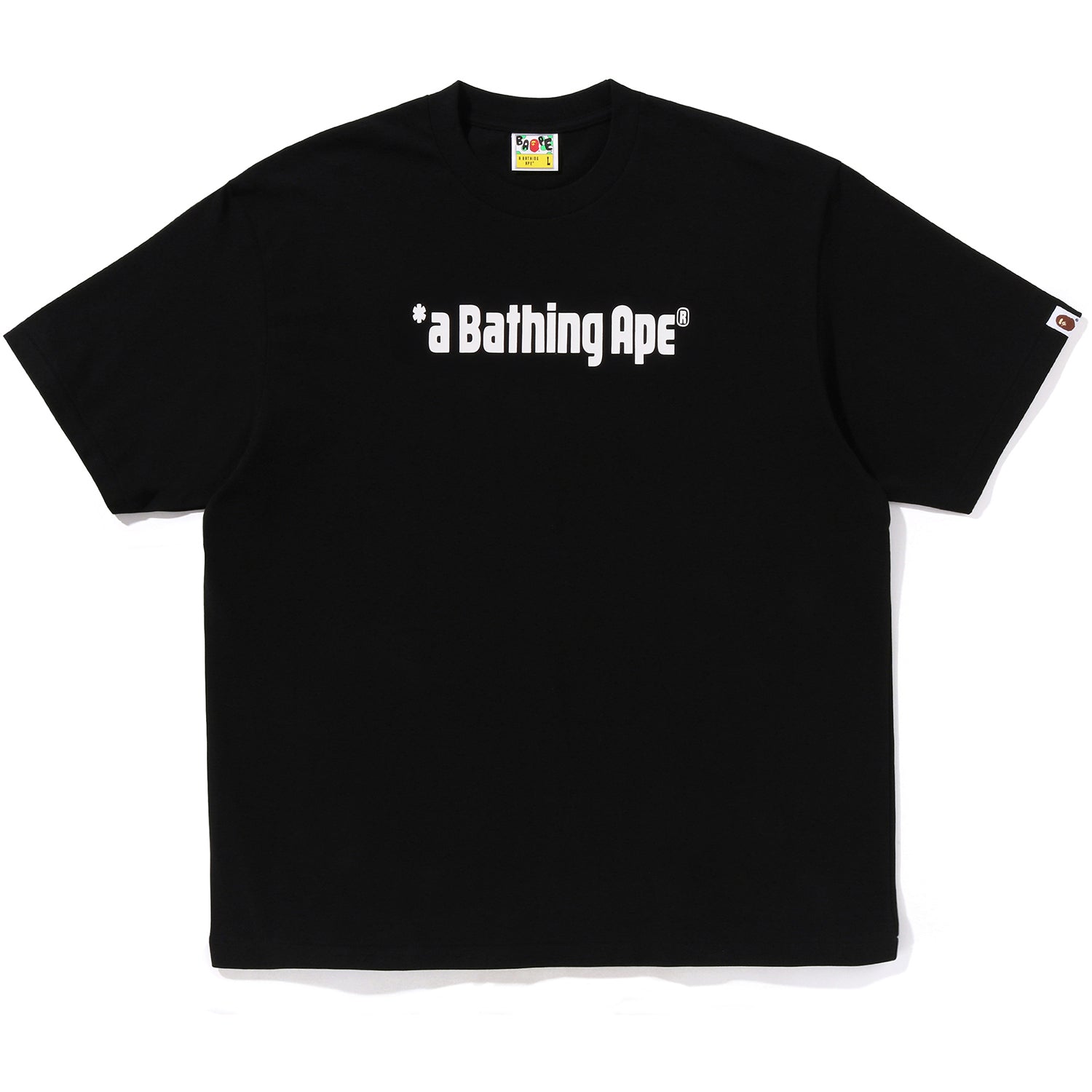 A BATHING APE LOGO RELAXED FIT TEE MENS