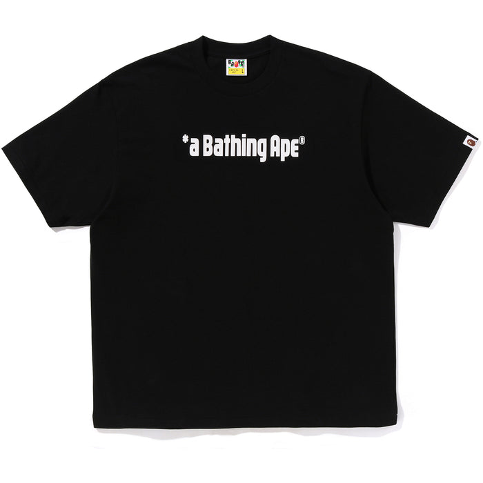 A BATHING APE LOGO RELAXED FIT TEE MENS