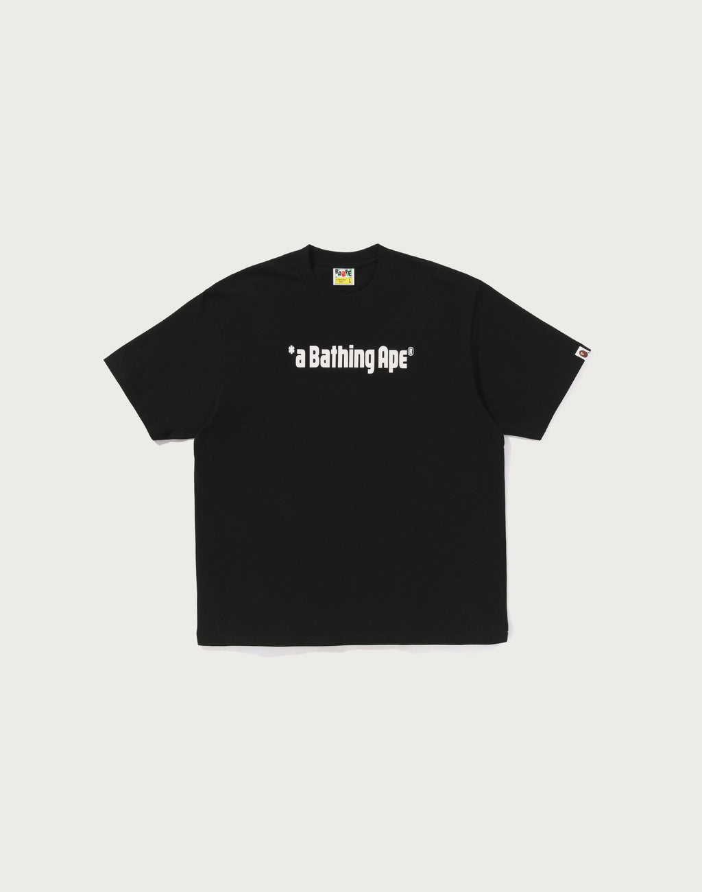 A BATHING APE LOGO RELAXED FIT TEE MENS
