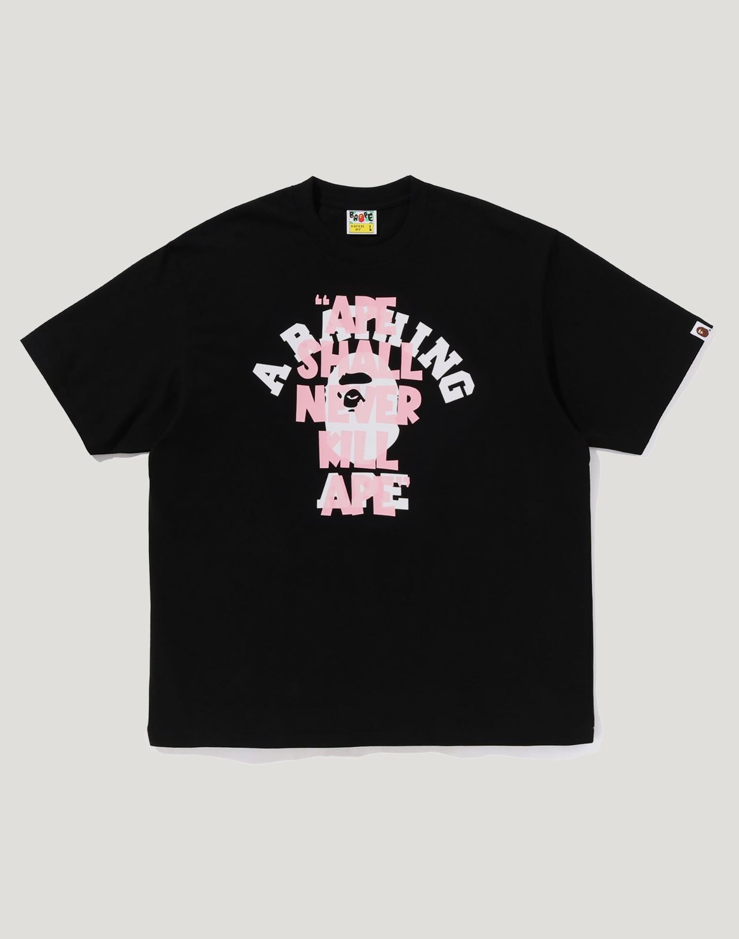 APE SHALL NEVER KILL APE COLLEGE RELAXED FIT TEE MENS