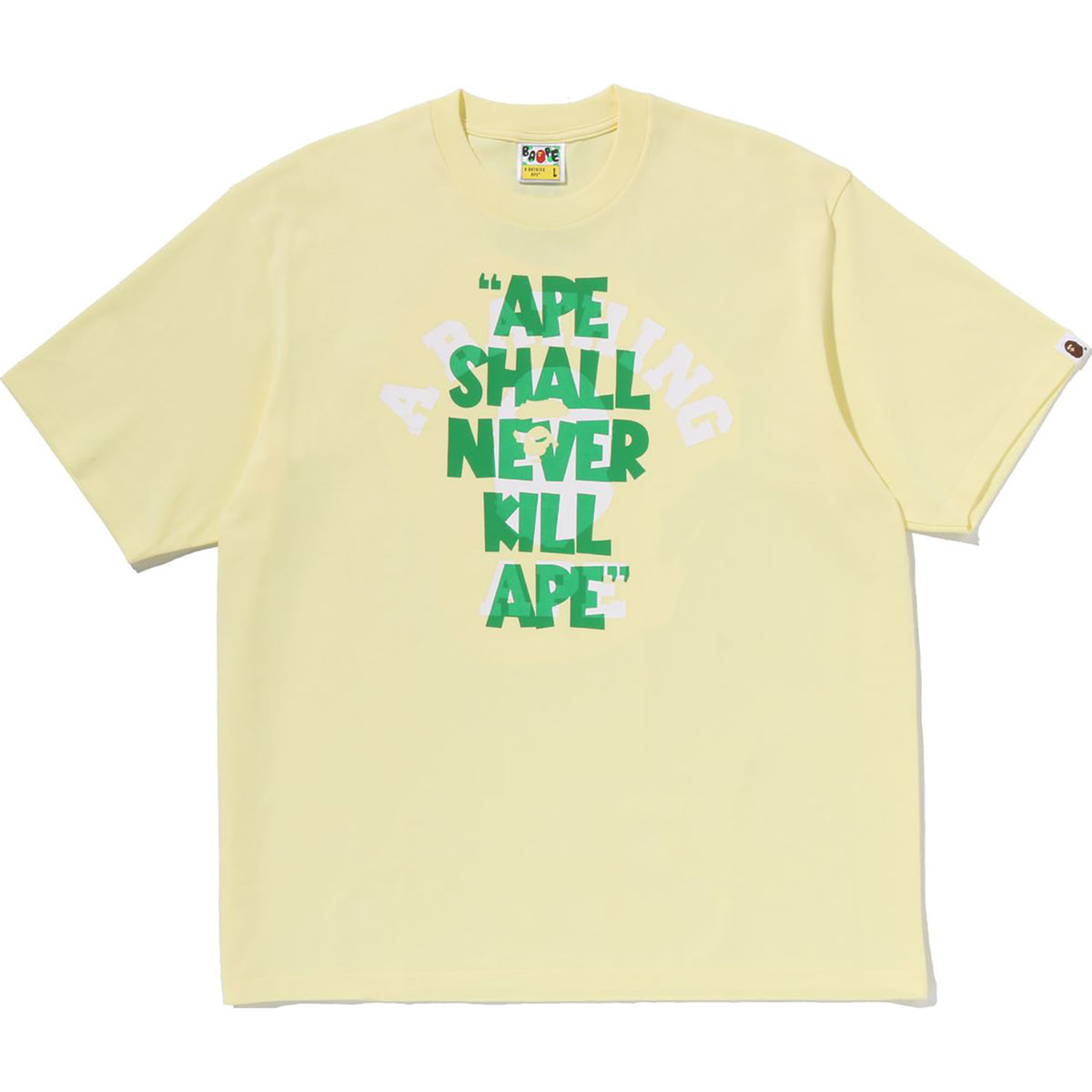 APE SHALL NEVER KILL APE COLLEGE RELAXED FIT TEE MENS