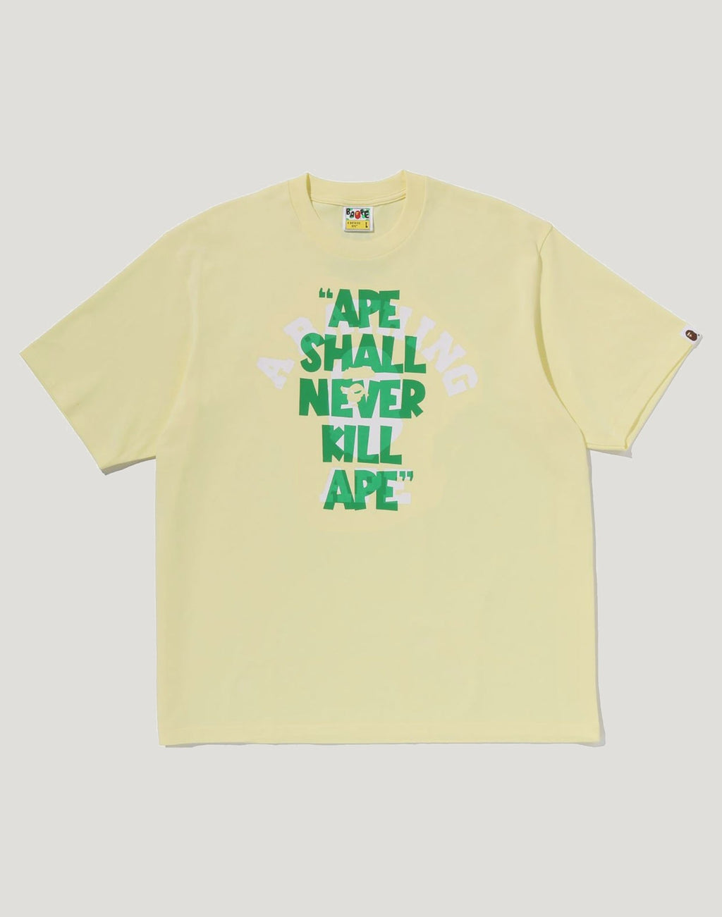 APE SHALL NEVER KILL APE COLLEGE RELAXED FIT TEE MENS