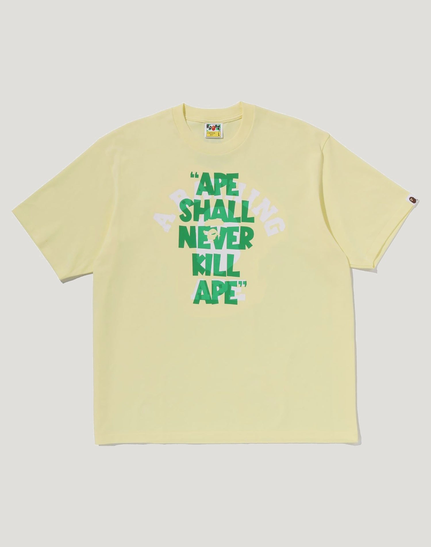 APE SHALL NEVER KILL APE COLLEGE RELAXED FIT TEE MENS