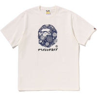 JAPANESE INDIGO ART CAMO BY BATHING APE TEE MENS