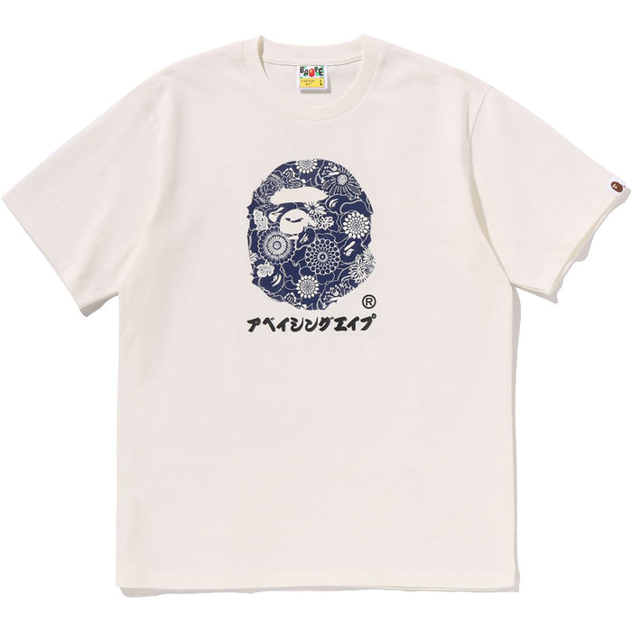 JAPANESE INDIGO ART CAMO BY BATHING APE TEE MENS