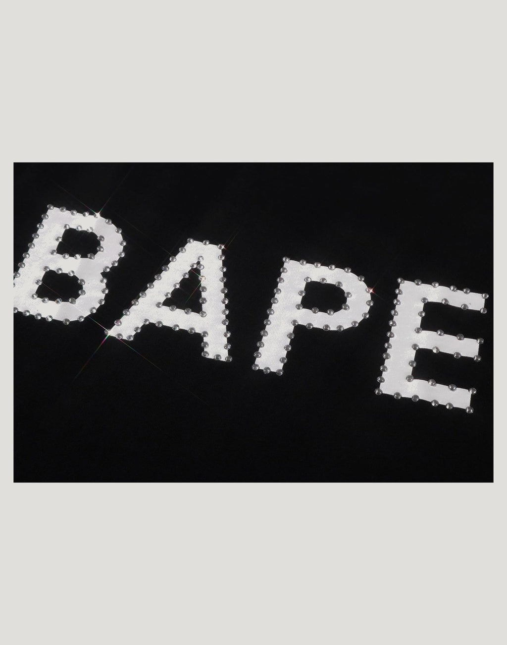 CRYSTAL STONE BAPE LOGO TEE LADIES