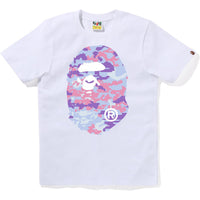MULTI PIXEL CAMO BIG APE HEAD TEE LADIES