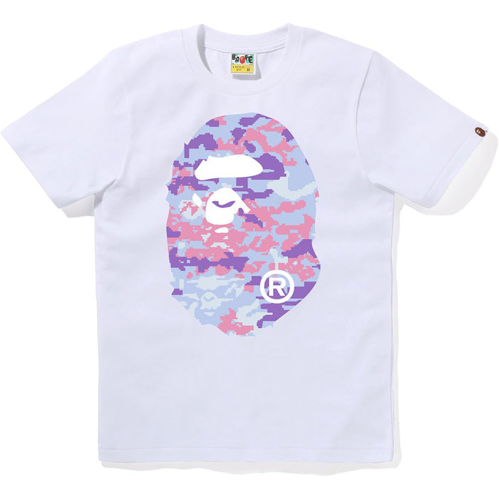 MULTI PIXEL CAMO BIG APE HEAD TEE LADIES