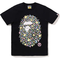 BLING STAR GLITTER APE HEAD TEE LADIES