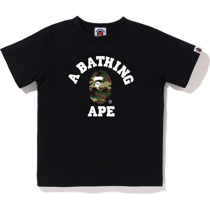 GLITCH WOODLAND CAMO COLLEGE TEE KIDS