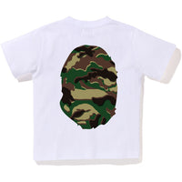GLITCH WOODLAND CAMO BIG APE HEAD TEE KIDS