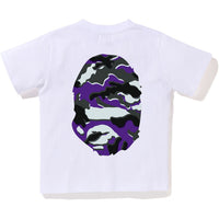 GLITCH WOODLAND CAMO BIG APE HEAD TEE KIDS