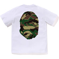GLITCH WOODLAND CAMO BIG APE HEAD TEE JR KIDS