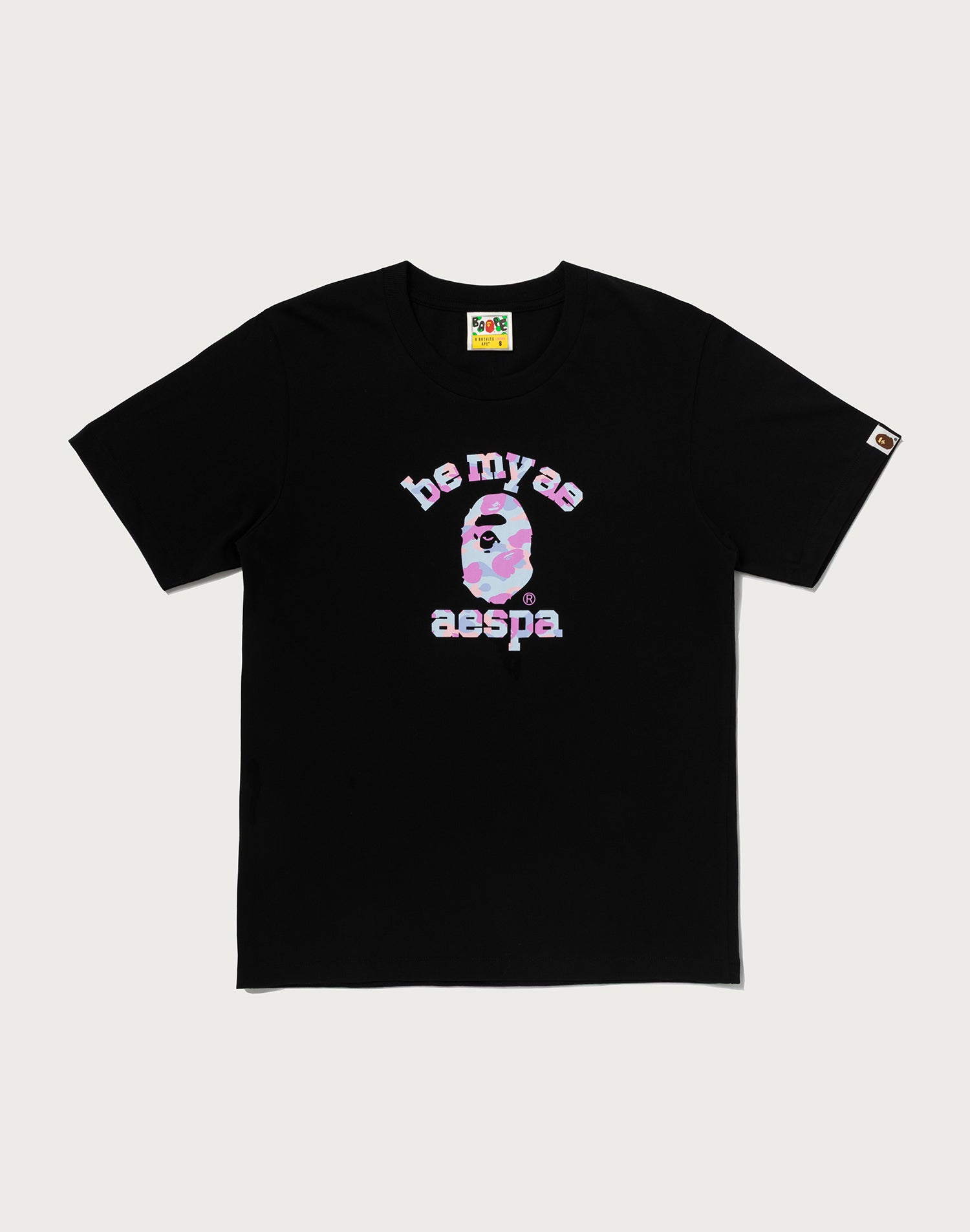 BAPE X AESPA COLLEGE RELAXED FIT TEE MENS