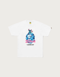 BAPE X DISNEY STITCH ABC CAMO APE HEAD TEE MENS