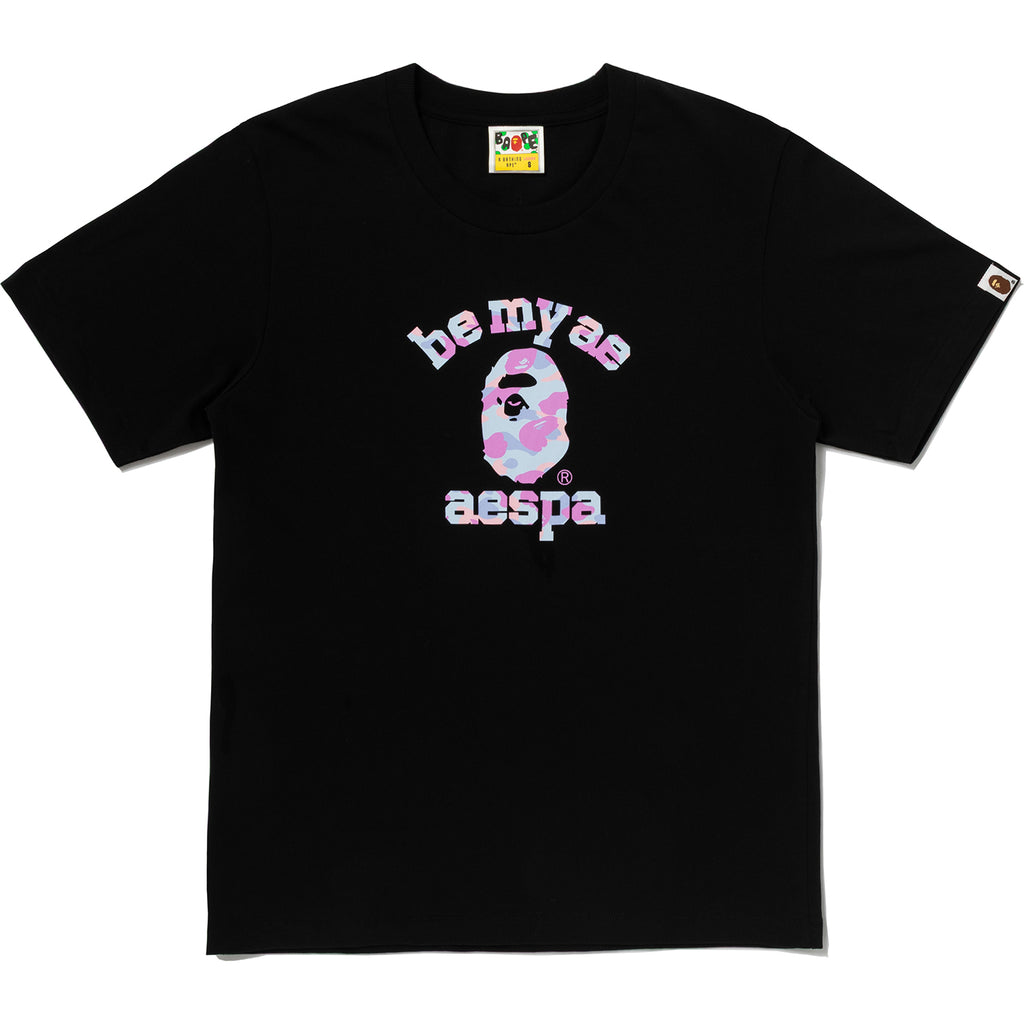 BAPE X AESPA COLLEGE TEE LADIES