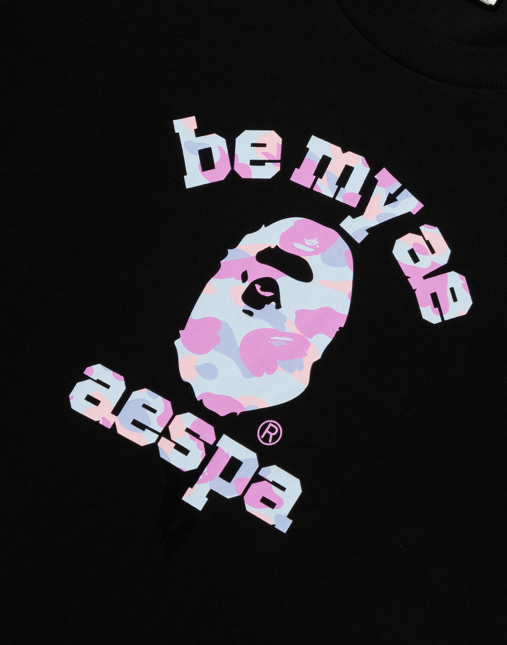 BAPE X AESPA COLLEGE TEE LADIES