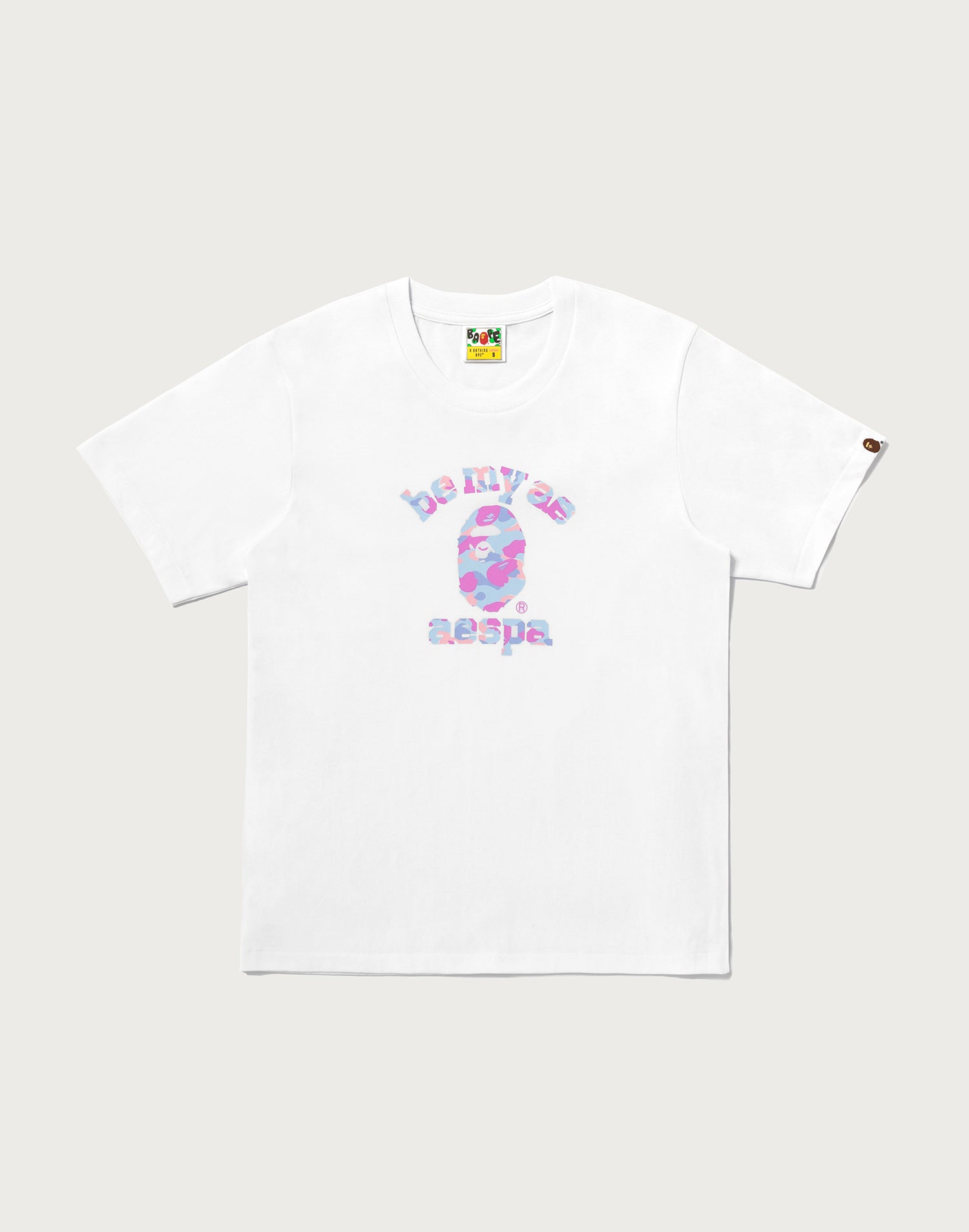 BAPE X AESPA COLLEGE TEE LADIES