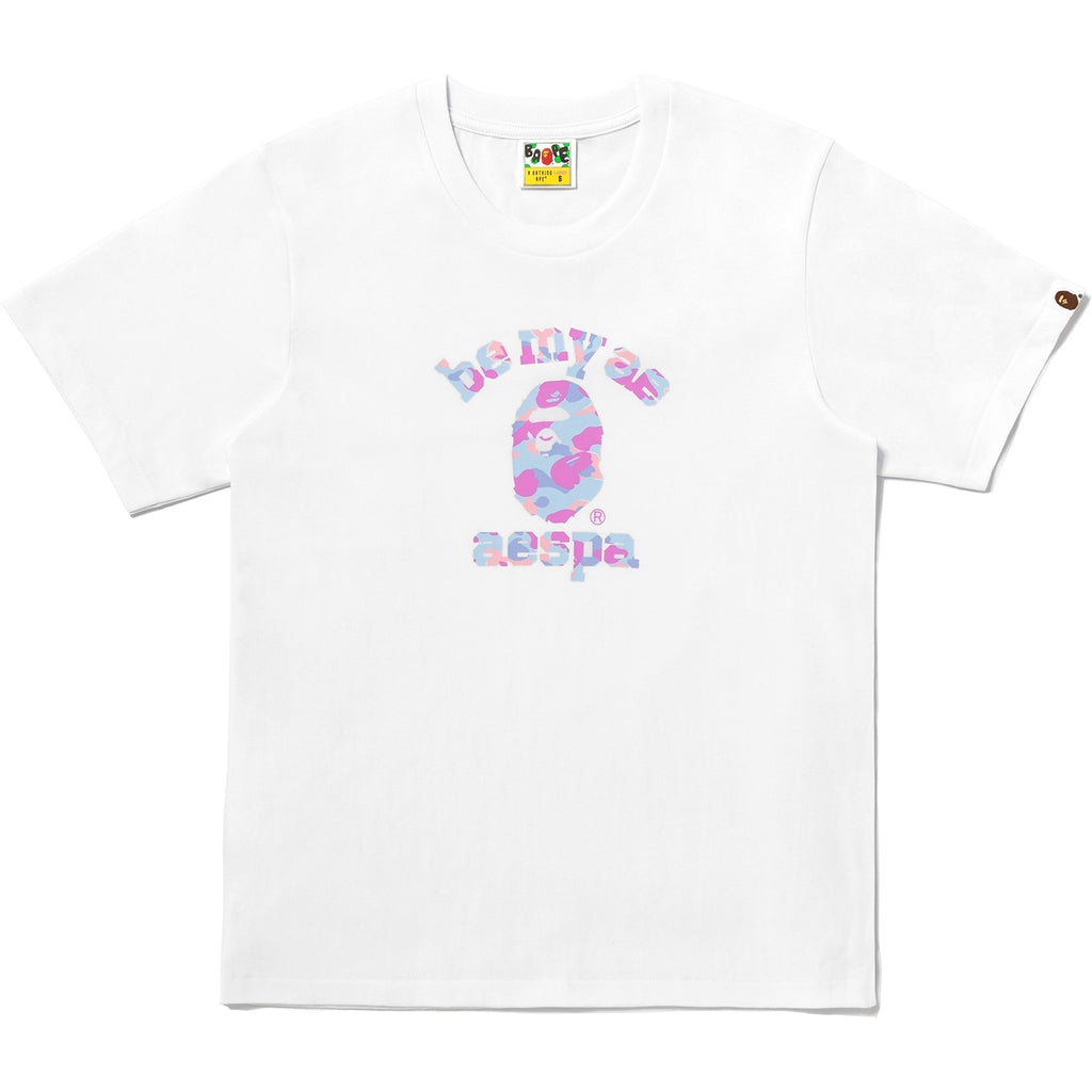 BAPE X AESPA COLLEGE TEE LADIES