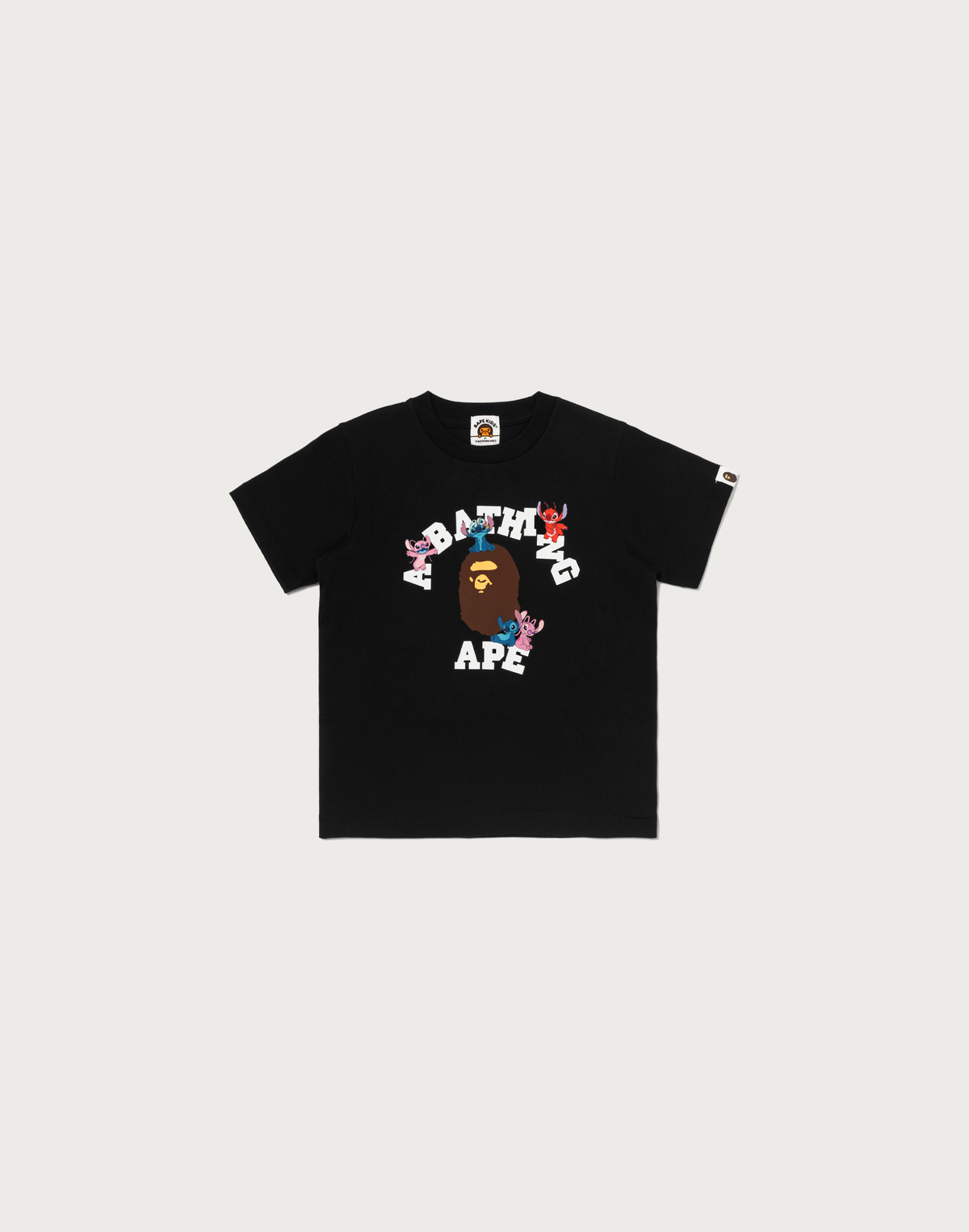 BAPE X DISNEY STITCH AND FRIENDS COLLEGE TEE KIDS – us.bape.com