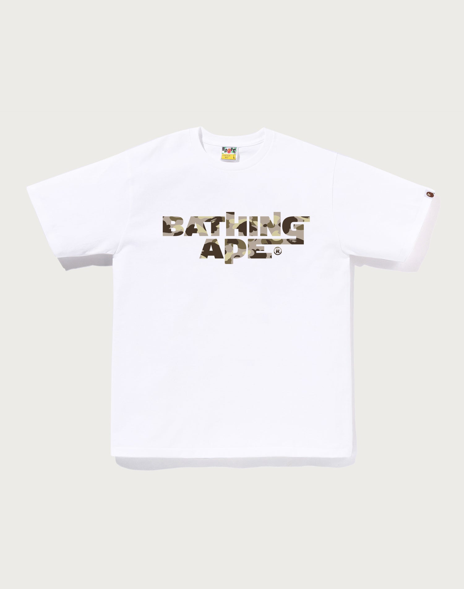 COLOR CAMO BATHING APE LOGO TEE MENS