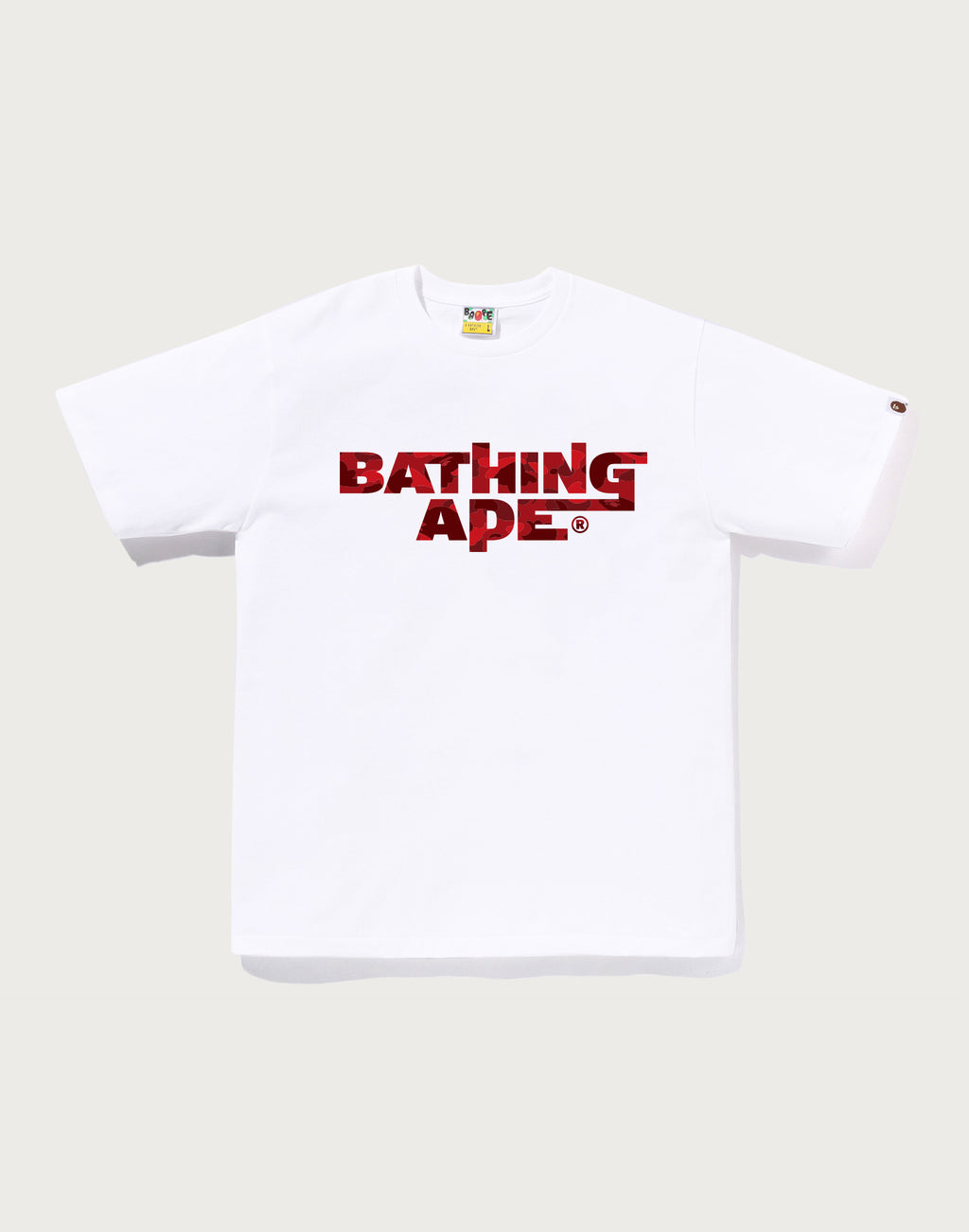 COLOR CAMO BATHING APE LOGO TEE MENS