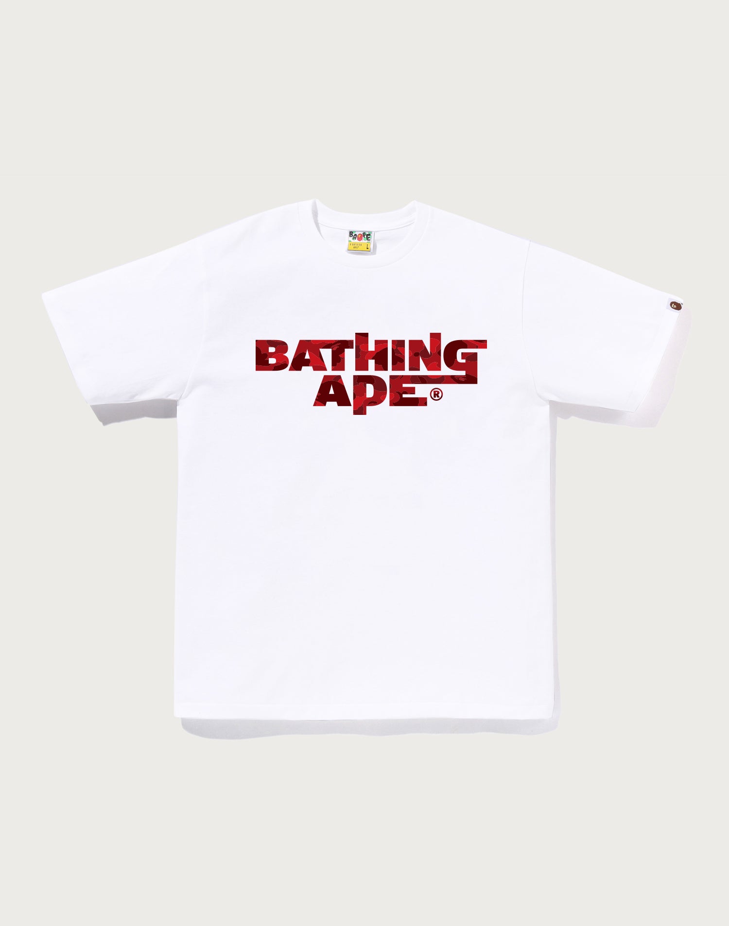COLOR CAMO BATHING APE LOGO TEE MENS