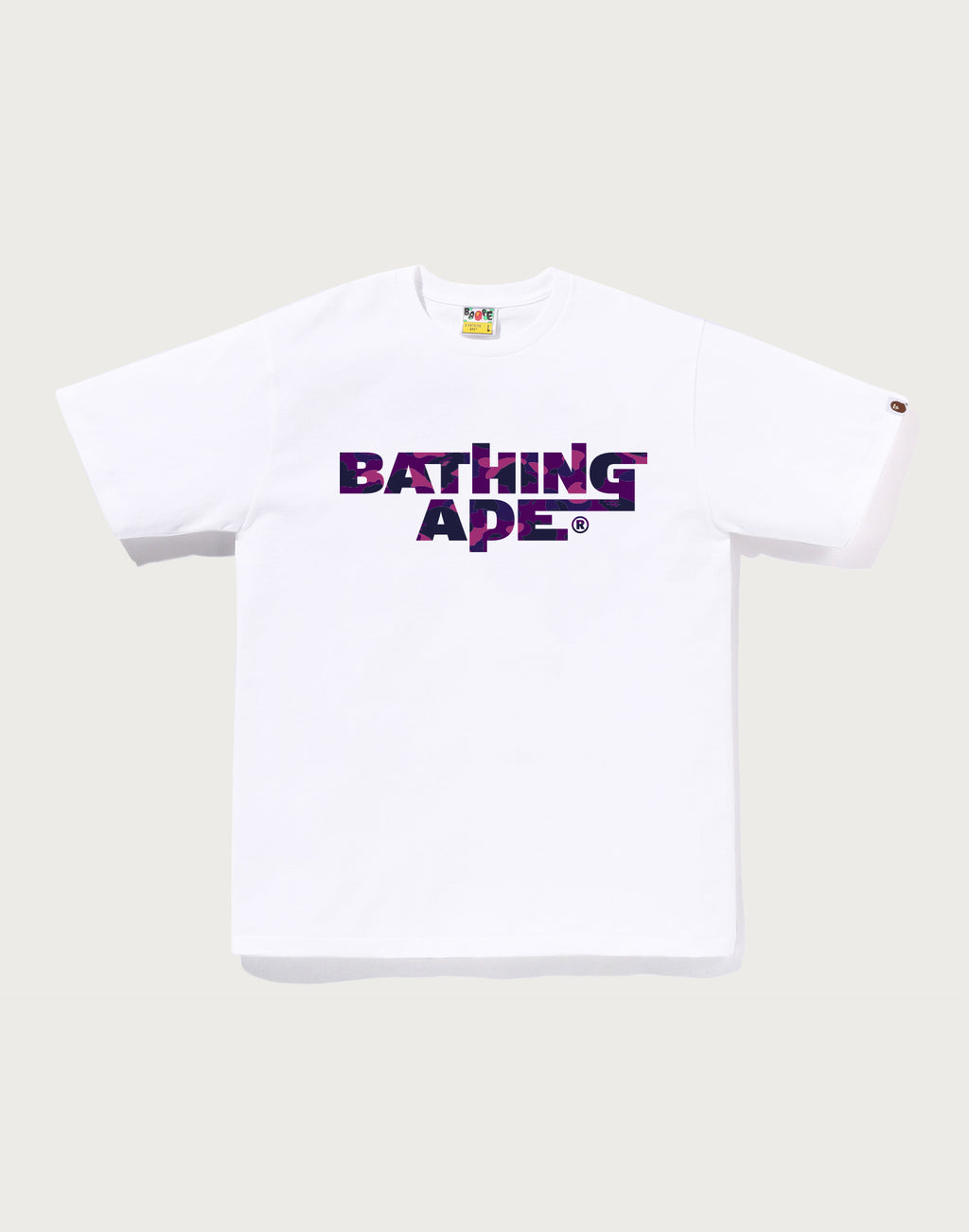 COLOR CAMO BATHING APE LOGO TEE MENS