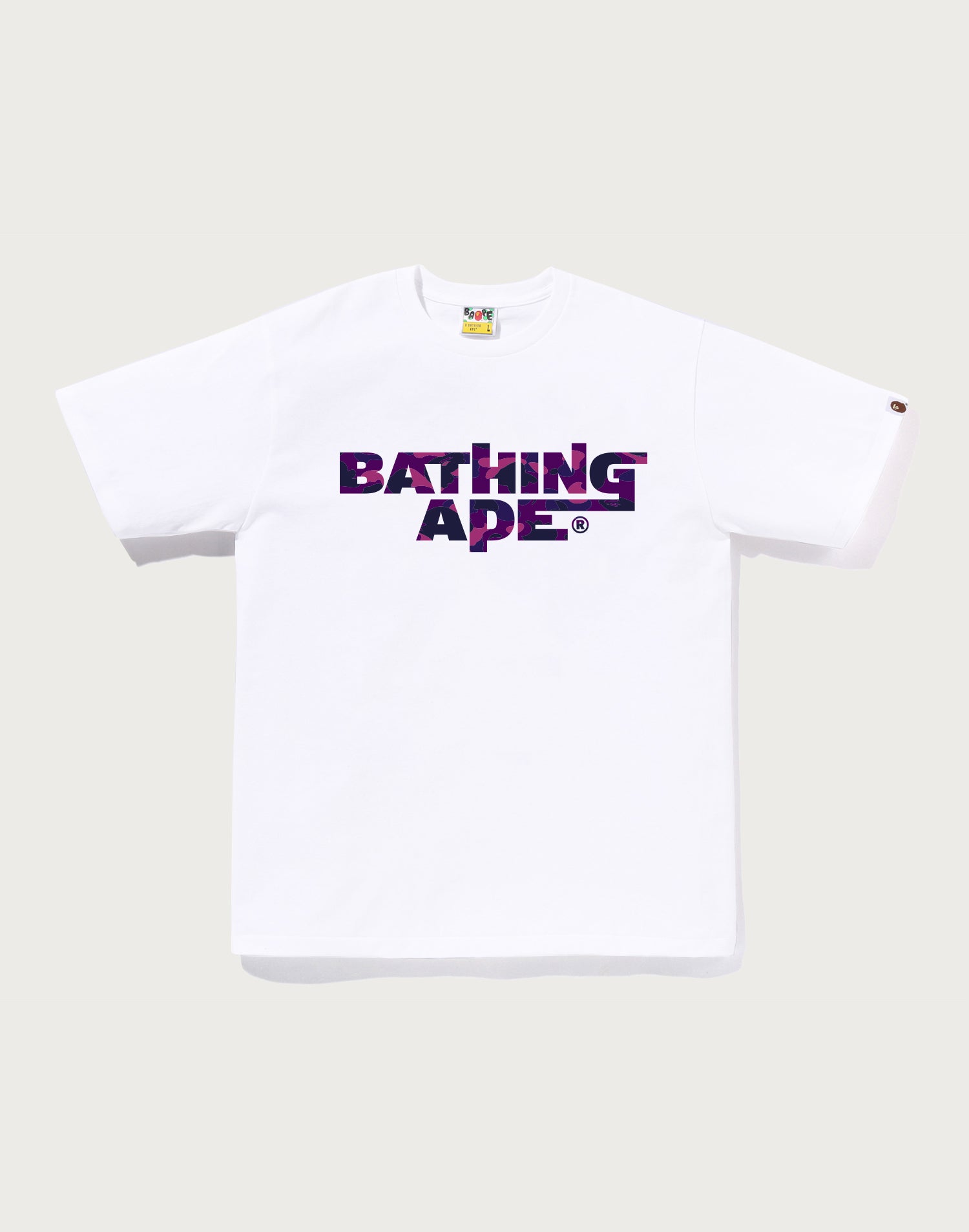 COLOR CAMO BATHING APE LOGO TEE MENS