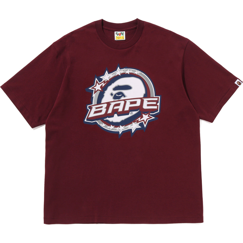 BAPE TWIN STA LOGO RELAXED FIT TEE MENS