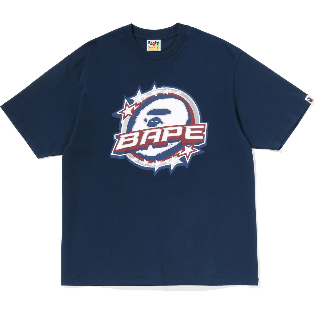 BAPE TWIN STA LOGO RELAXED FIT TEE MENS